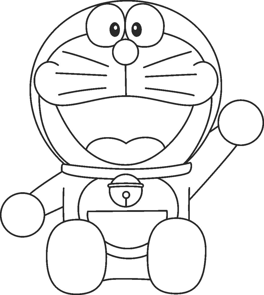 Doraemon is Waving Hand