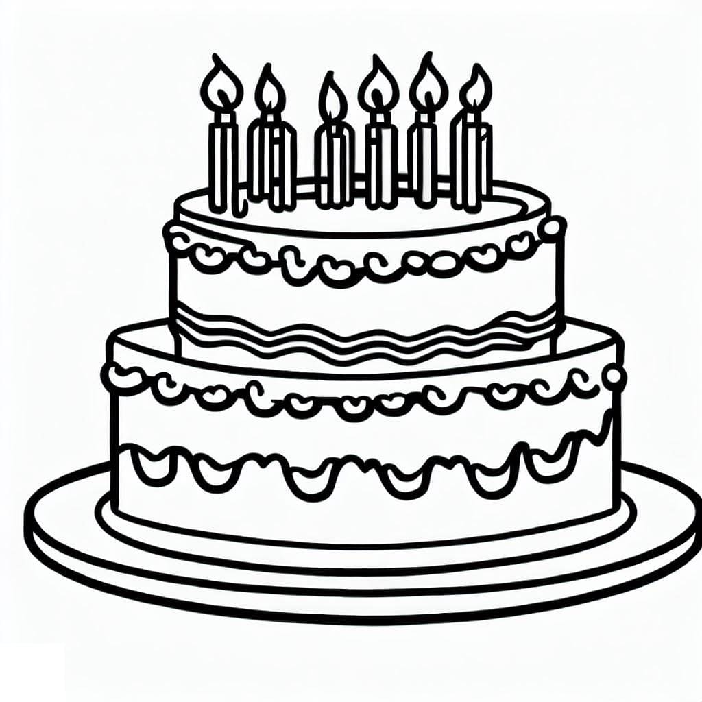 Birthday Cake Drawing Tutorial - How to draw Birthday Cake step by step-saigonsouth.com.vn