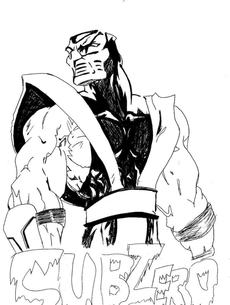 Drawing of Sub-Zero coloring page