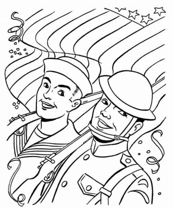 Each Country Has Its Own Army coloring page