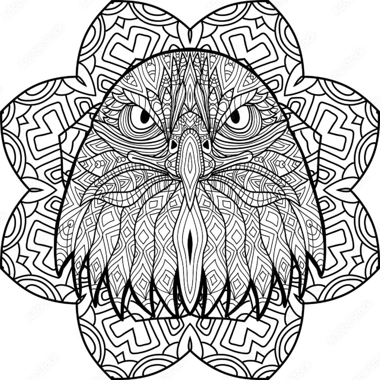 Eagle Head Mandala