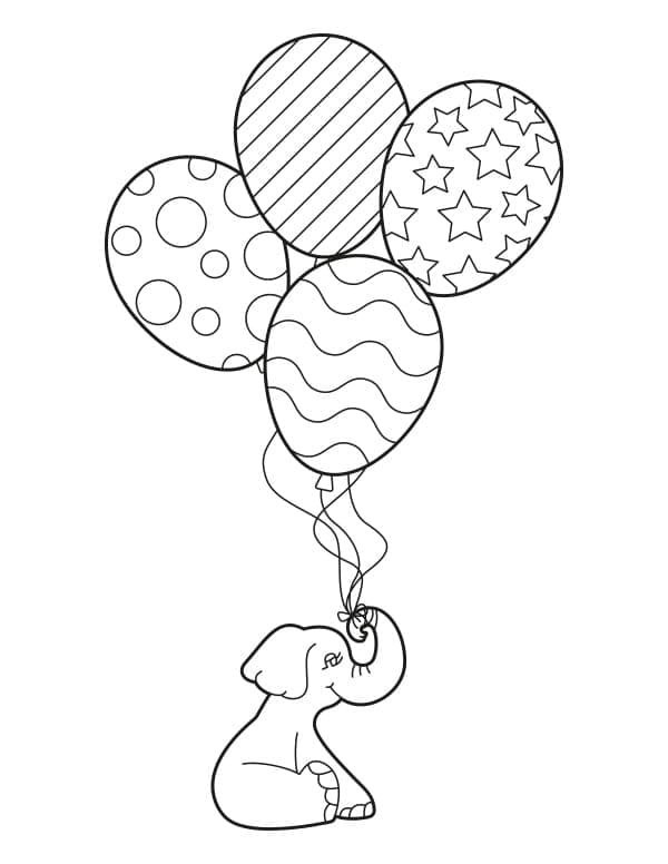 Elephant and Balloons