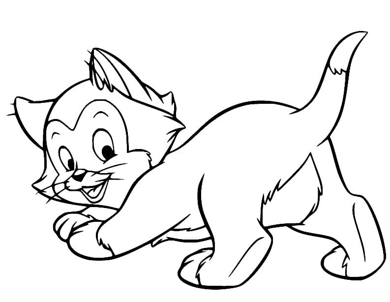 Figaro from Pinocchio coloring page