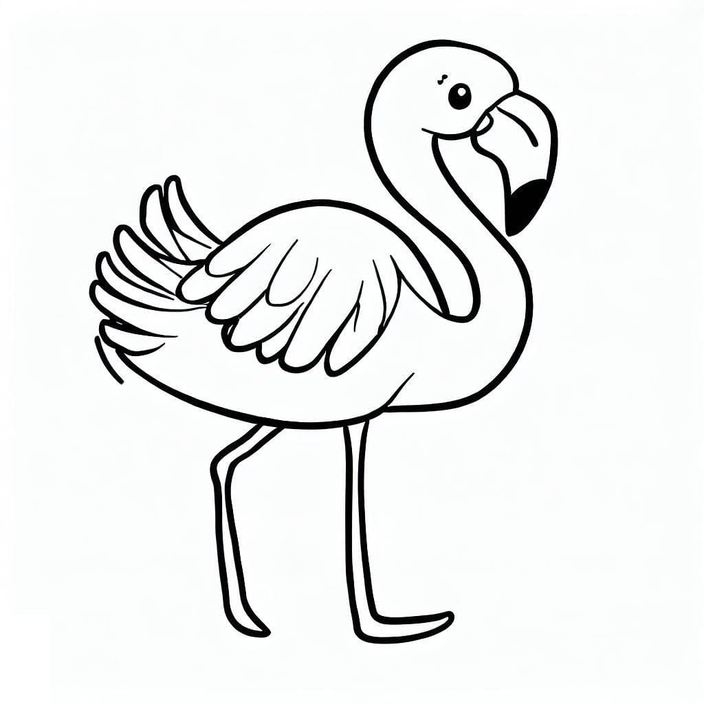 Flamingo Free coloring page - Download, Print or Color Online for Free