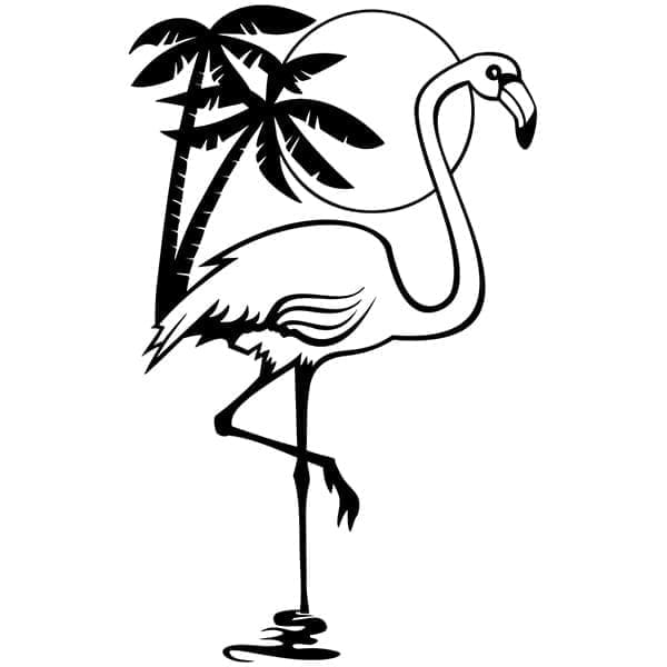 Flamingo Free For Kids coloring page