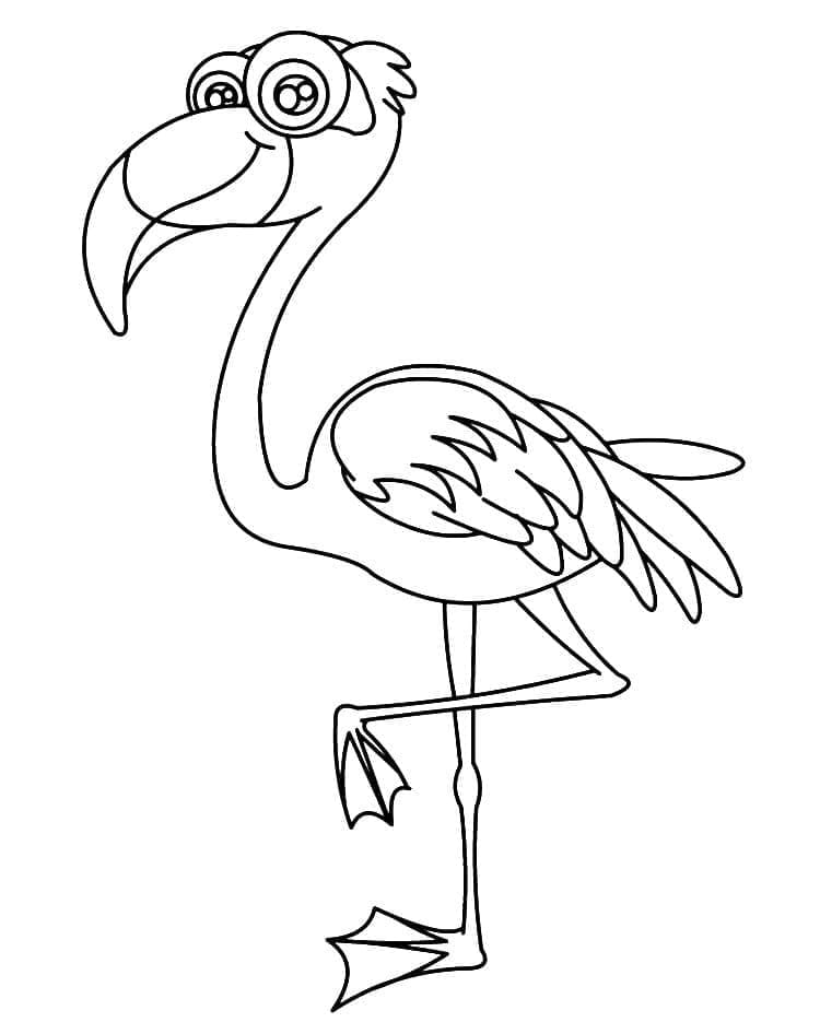 Flamingo Printable For Kids coloring page - Download, Print or Color ...