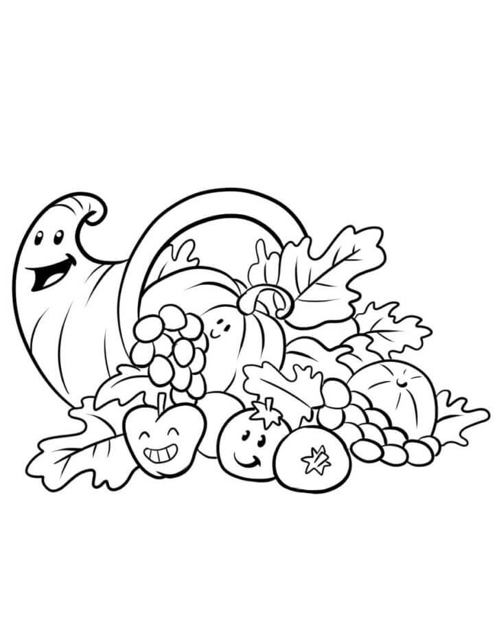 Fluffy Carrot Rain Cap coloring page