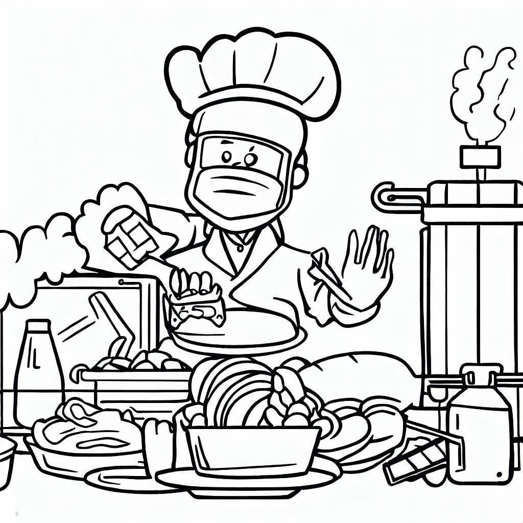 Food Safety Coloring Pages ColoringLib