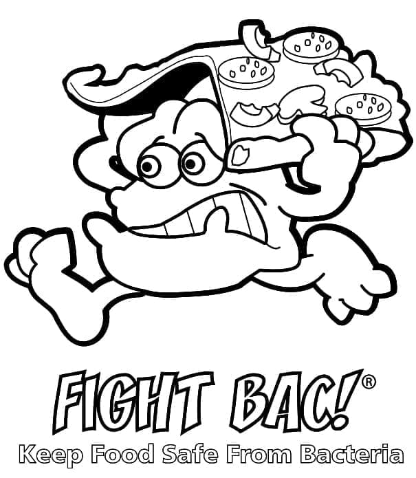 Food Safety - Keep Food Safe From Bacteria coloring page - Download ...