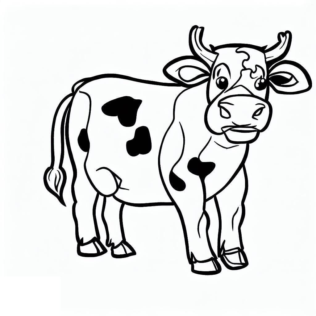 Free Cow coloring page Download, Print or Color Online for Free
