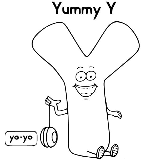 Letter Y Coloring Pages ColoringLib