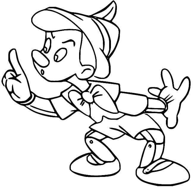 Free Pinocchio coloring page