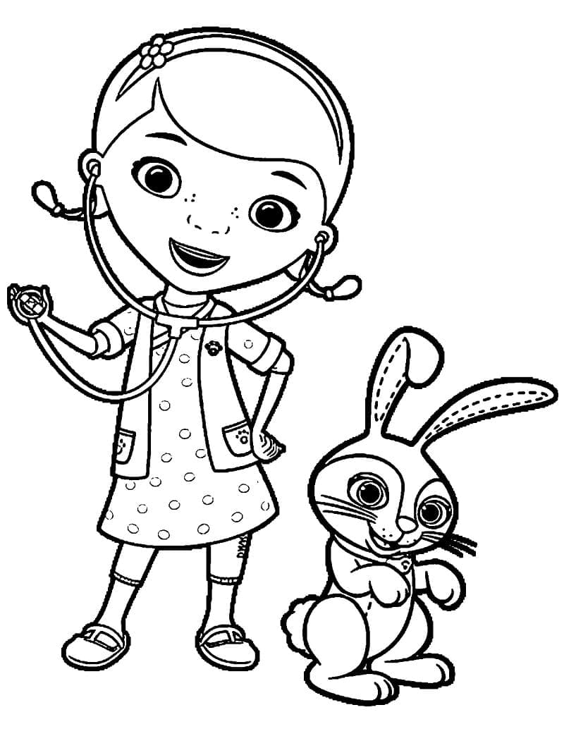 Free Printable Doc McStuffins coloring page