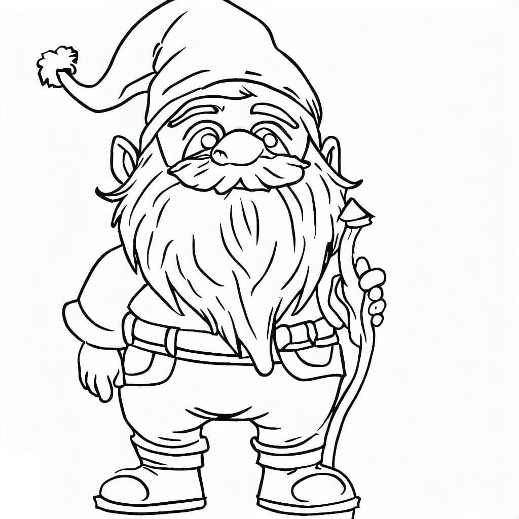 Free Printable Gnome coloring page - Download, Print or Color Online ...