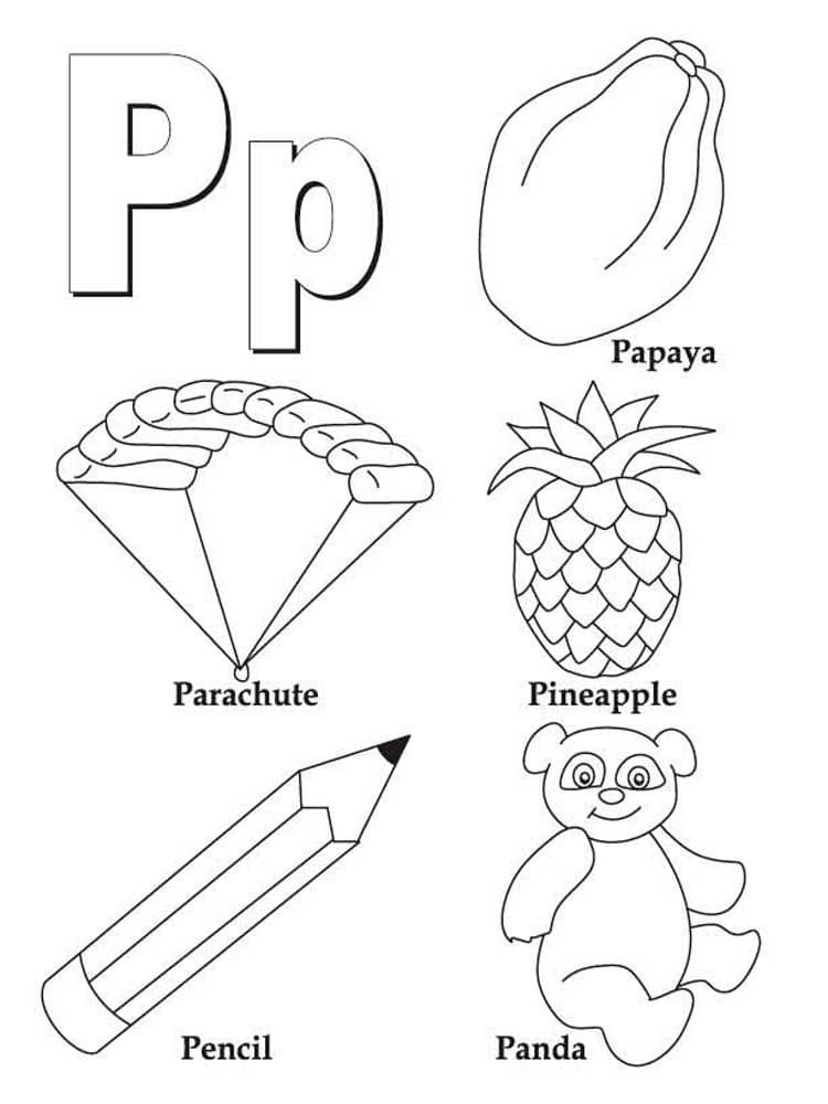 Free Printable Letter P coloring page - Download, Print or Color Online ...