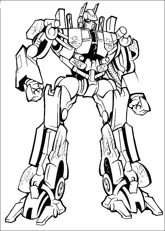 Free Printable Optimus Prime coloring page