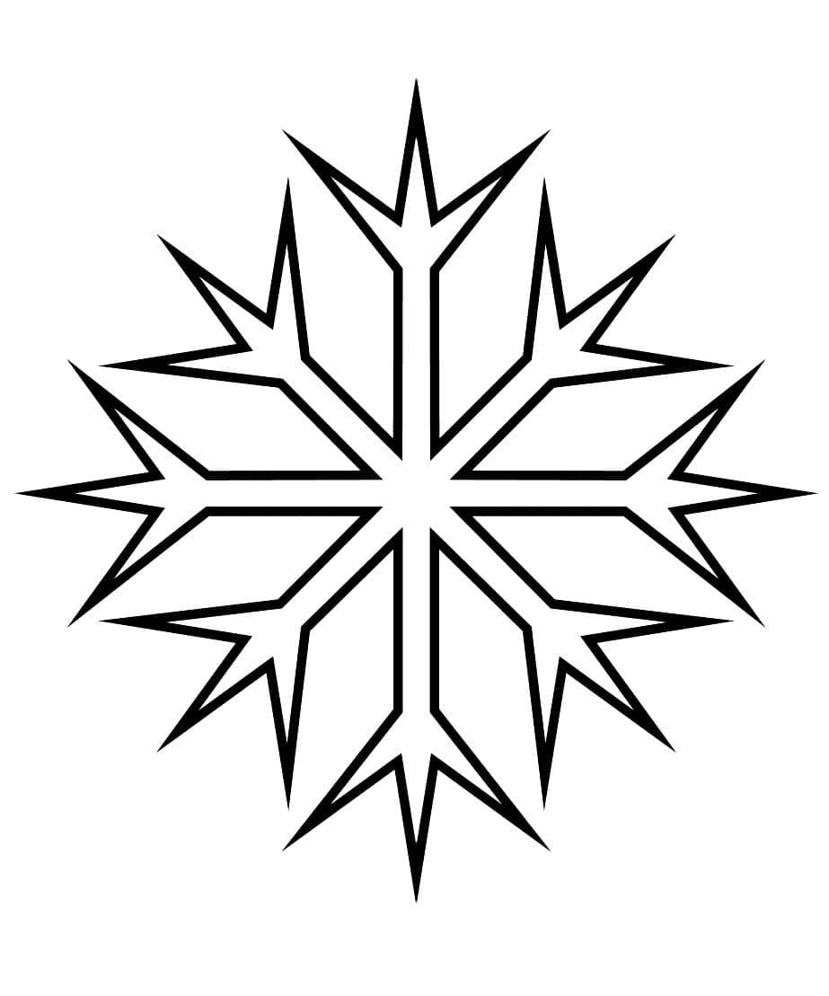 Free Snowflake coloring page