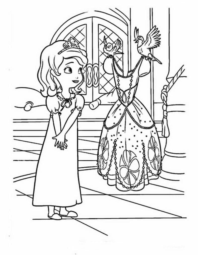 Free Sofia the First coloring page - Download, Print or Color Online ...