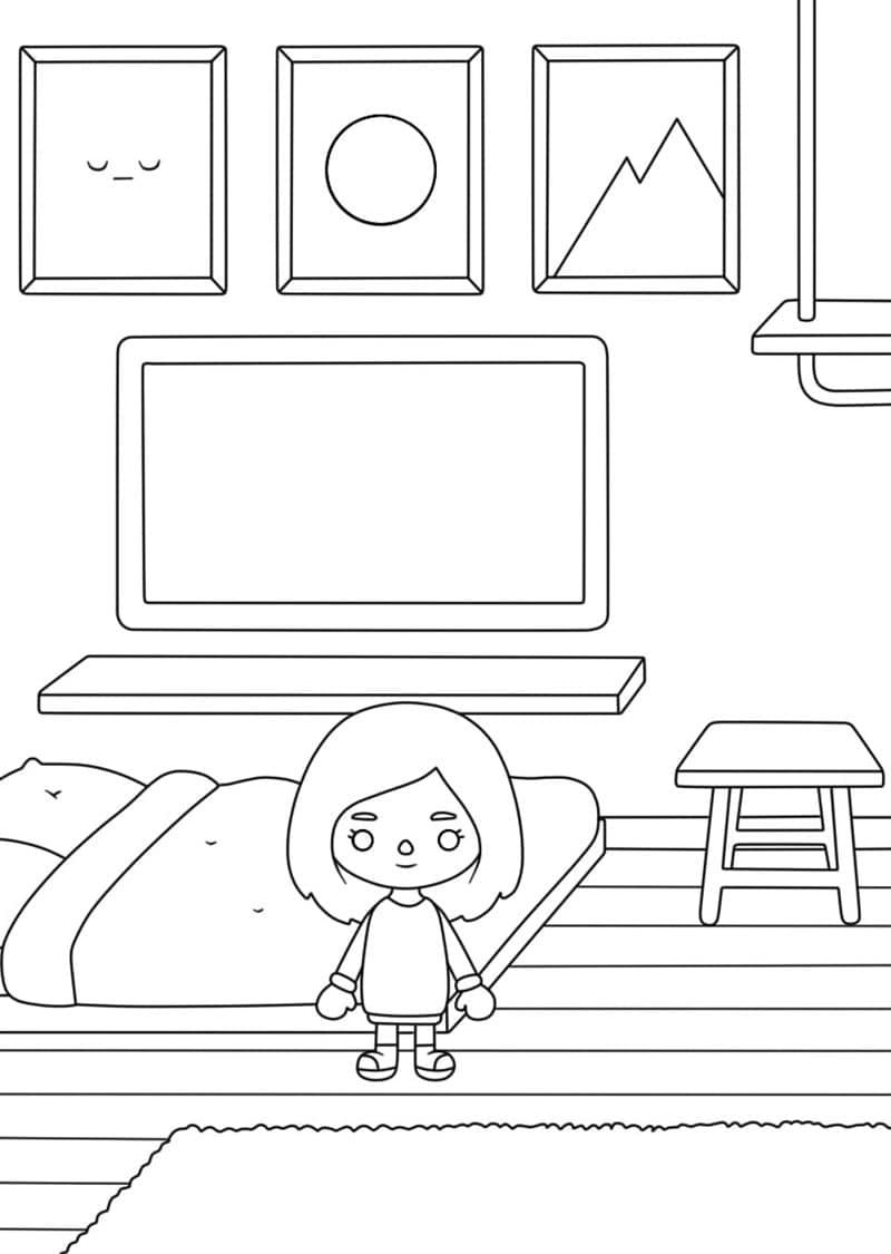 Free Toca Life World coloring page