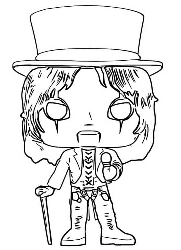 Funko Pop Alice Cooper coloring page