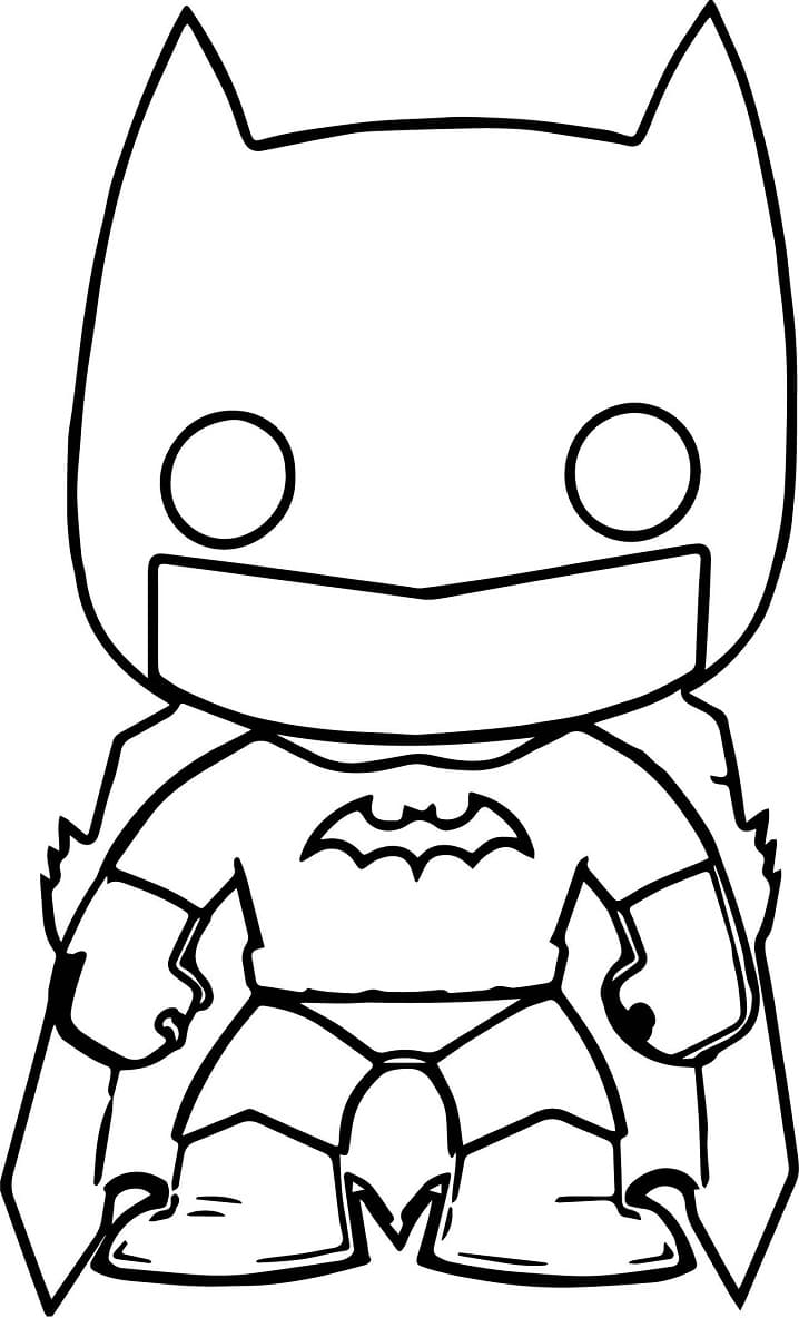 Funko Pop Batman coloring page