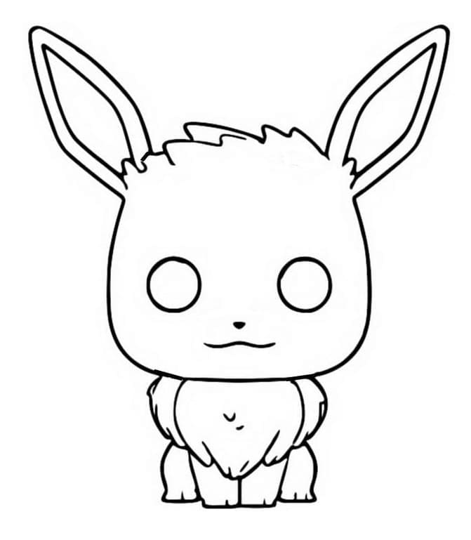 Funko Pop Eevee coloring page