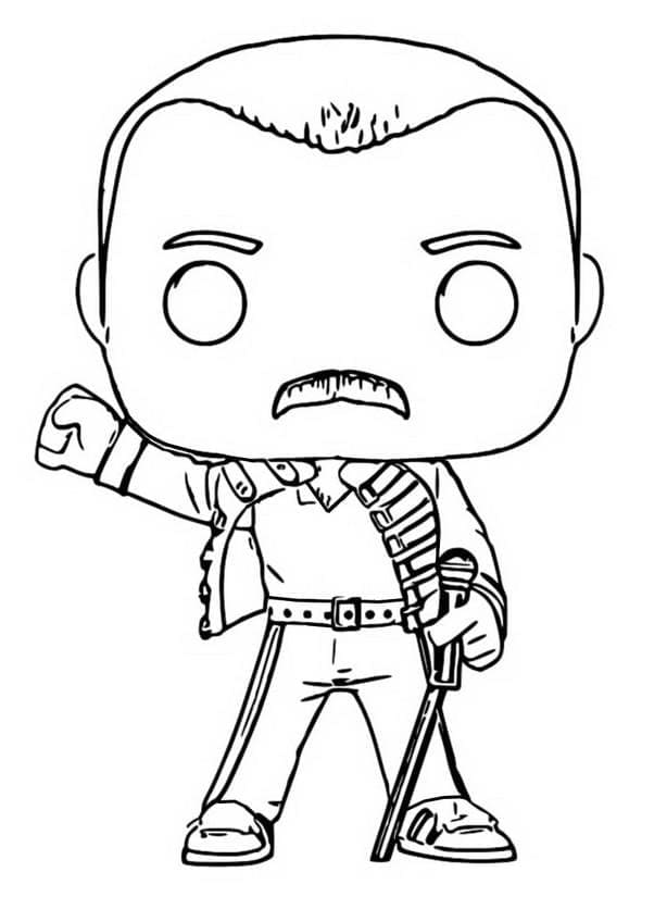 Funko Pop Freddy coloring page