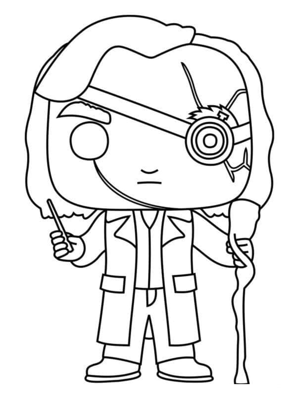 Funko Pop Mad-Eye Moody coloring page