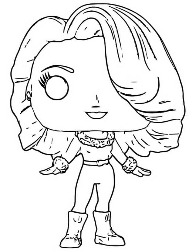 Funko Pop Maria coloring page