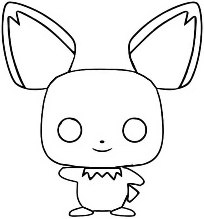 Funko Pop Pichu coloring page