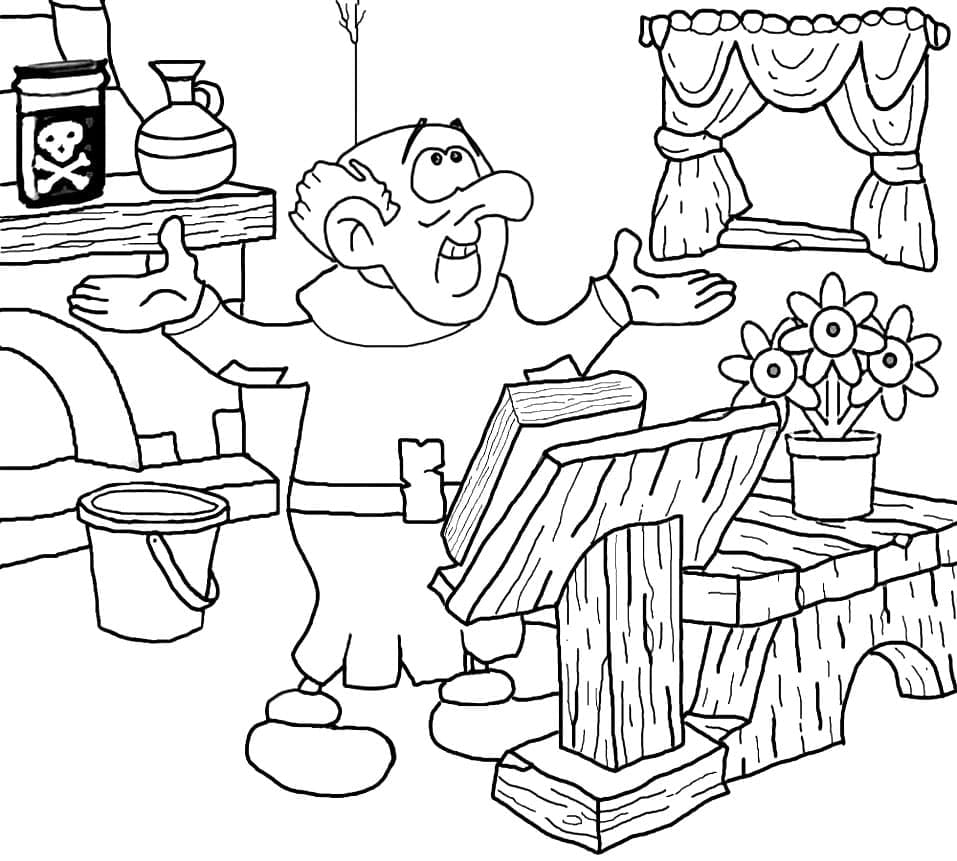 Gargamel Printable coloring page