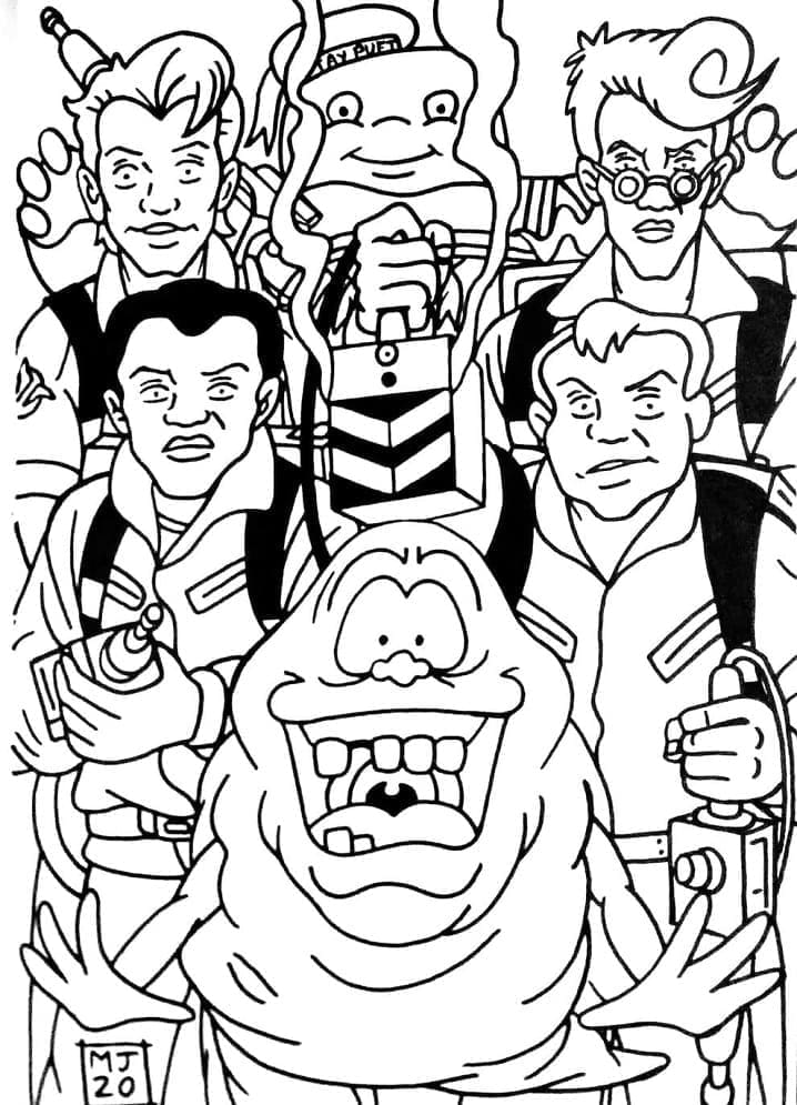 Ghostbusters Printable coloring page - Download, Print or Color Online ...