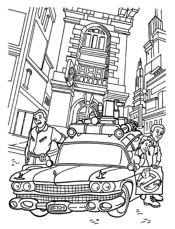 Ghostbusters – Sheet 1 coloring page