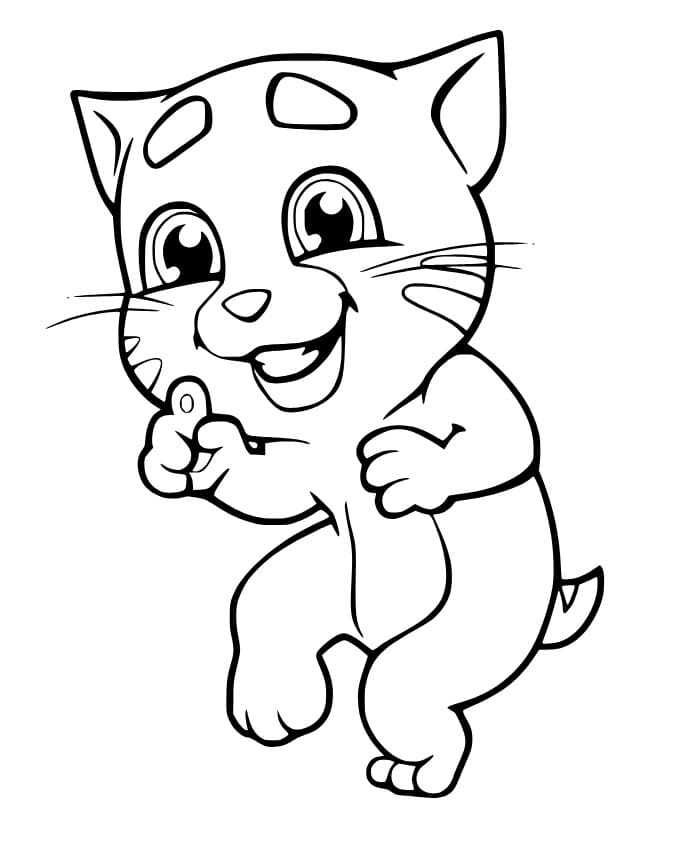 Ginger from Talking Tom coloring page - Download, Print or Color Online ...