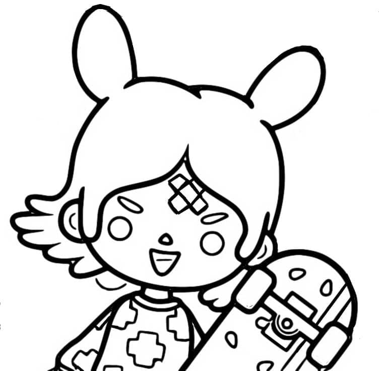 Girl Toca Boca Coloring Page Download Print Or Color Online For Free 