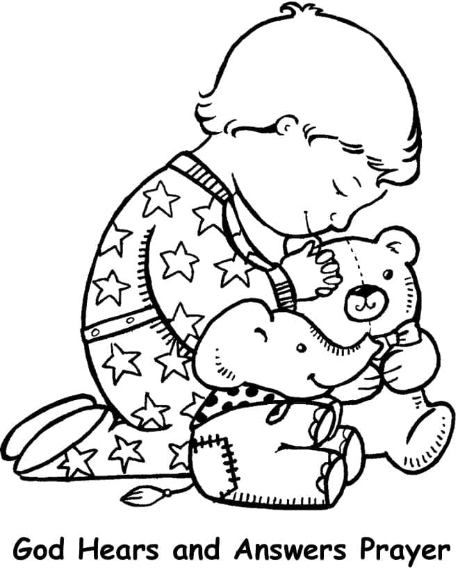 God Hears and Answers Prayer coloring page - Download, Print or Color ...