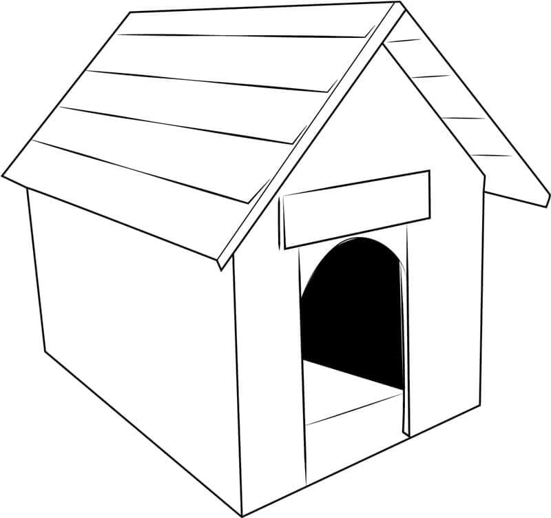 Good Dog House coloring page