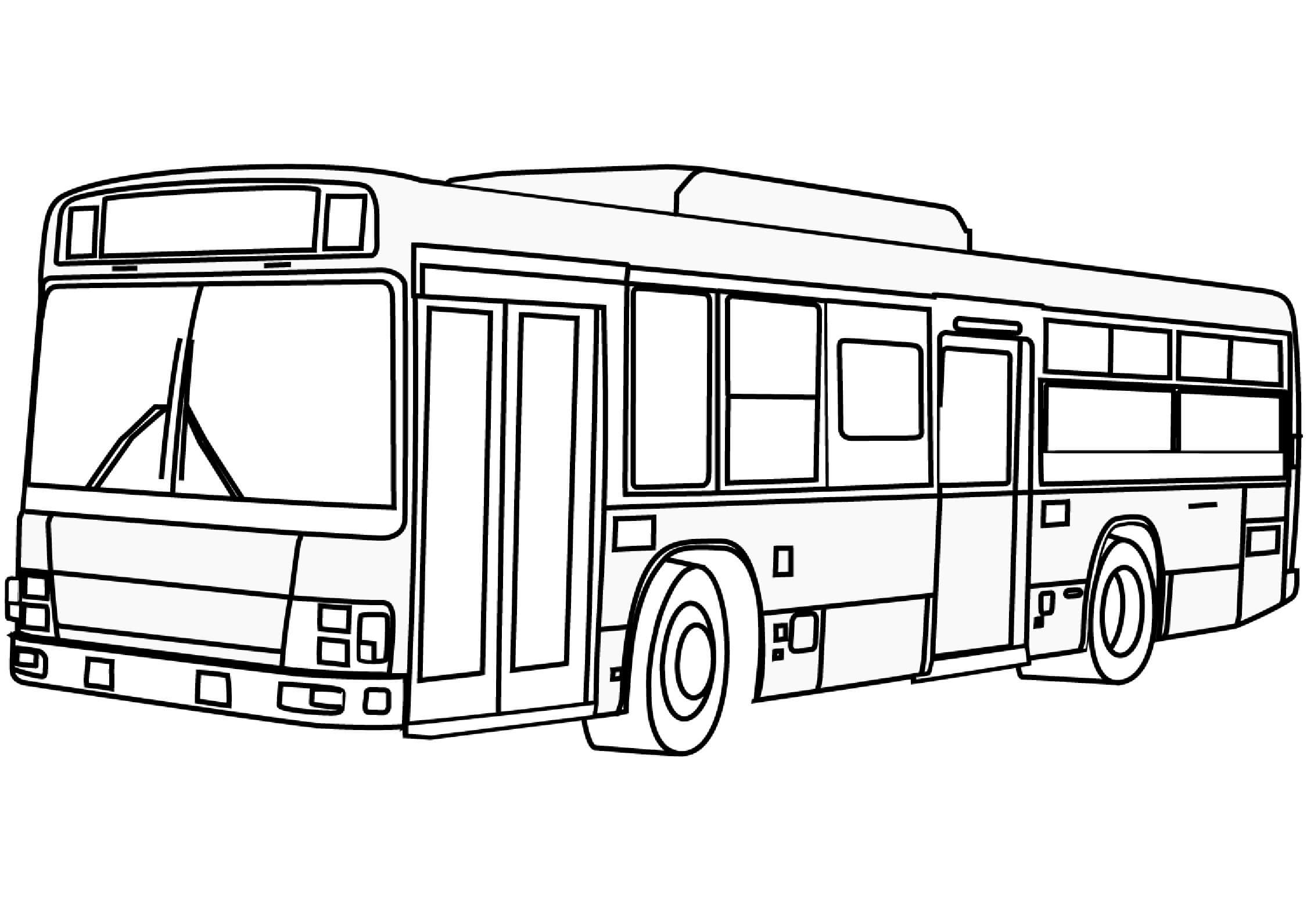 Great Bus coloring page