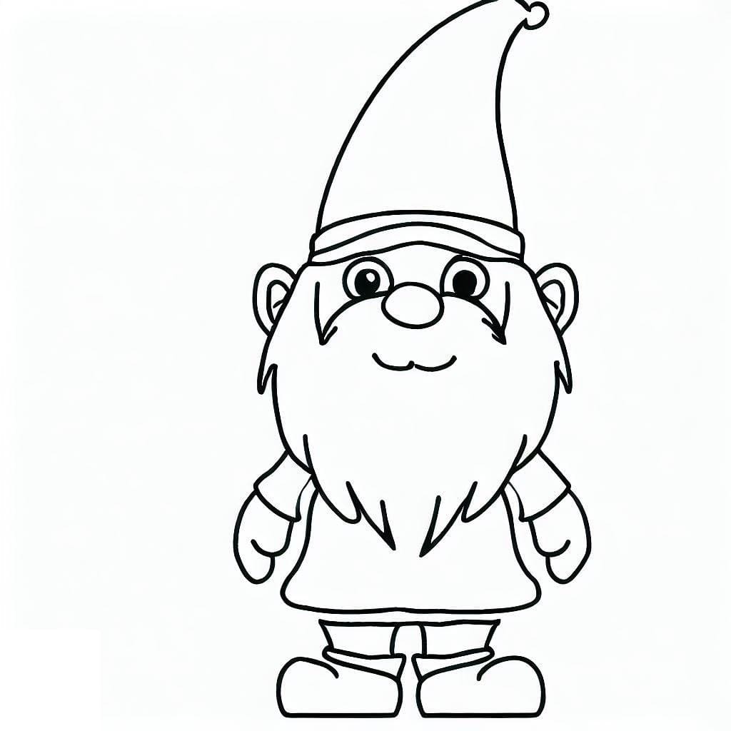 Gnome coloring pages - ColoringLib