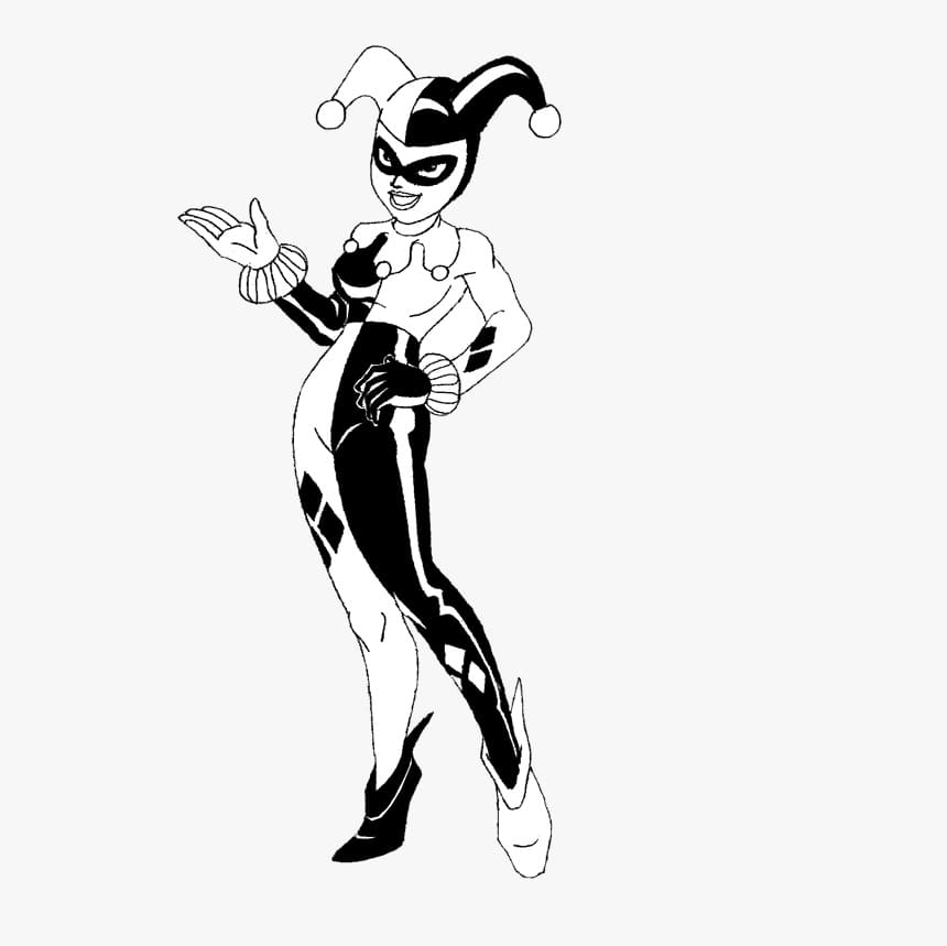 Harley Quinn Free coloring page