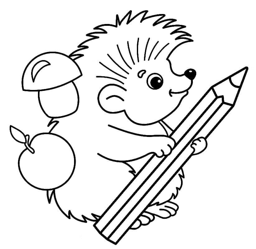 Hedgehog and A Pencil