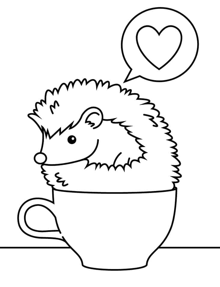 Hedgehog Printable coloring page