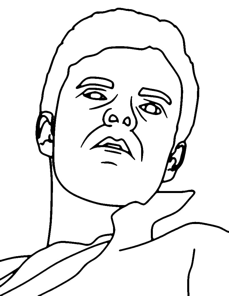 Hughie from The Boys coloring page