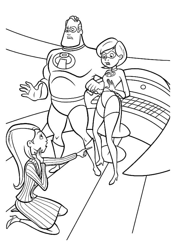 Incredibles coloring page