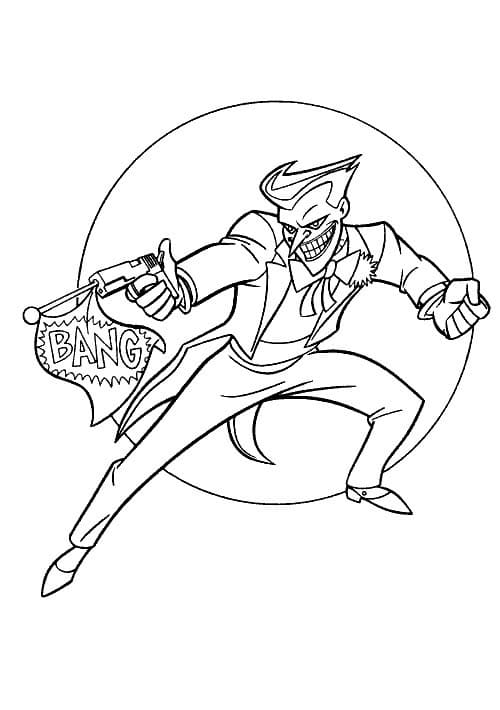 Joker Free Printable coloring page