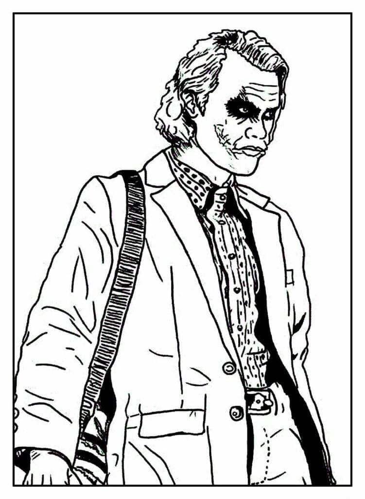 Joker Image coloring page - Download, Print or Color Online for Free