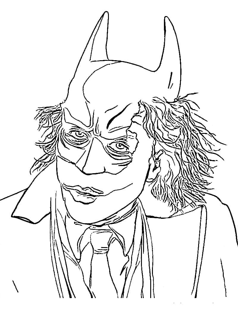 Joker with Batman Mask coloring page - Download, Print or Color Online ...