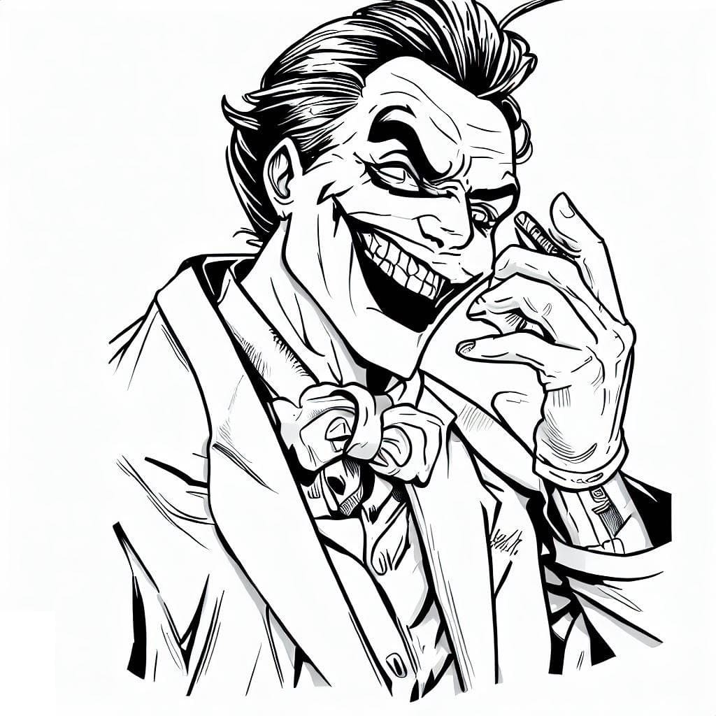 Laughing Joker coloring page - Download, Print or Color Online for Free