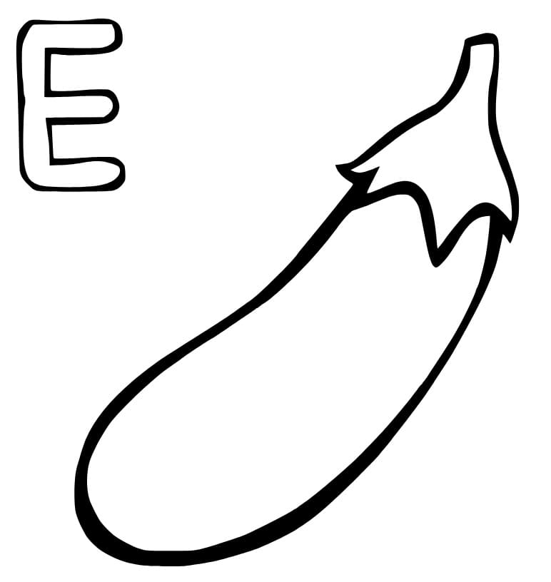 Letter E is For Eggplant