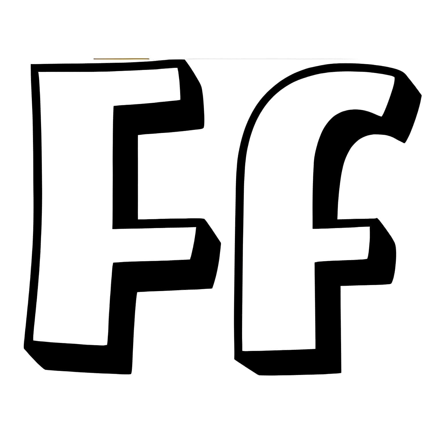 Letter F For Kids coloring page - Download, Print or Color Online for Free